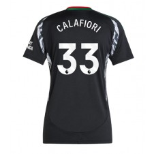 Arsenal Riccardo Calafiori #33 Bortedrakt Kvinner 2024-25 Kortermet